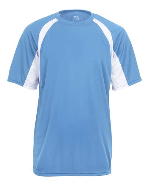 Badger Men's B-Core Hook T-Shirt (Part 1 of 2) - Columbia Blue/ White