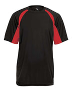 Badger Men's B-Core Hook T-Shirt (Part 1 of 2) - Black/ Red