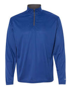Badger Men's B-Core Quarter-Zip Pullover (Part 1 of 2) - Royal/ Graphite