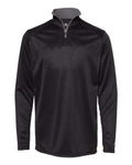 Badger Youth B-Core Quarter-Zip Pullover - Black/ Graphite