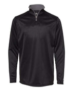 Badger Youth B-Core Quarter-Zip Pullover - Black/ Graphite
