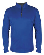 Badger Youth B-Core Quarter-Zip Pullover - Royal/ Graphite