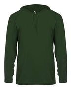 Badger Unisex B-Core Hooded Long Sleeve T-Shirt (Part 1 of 2) - Forest