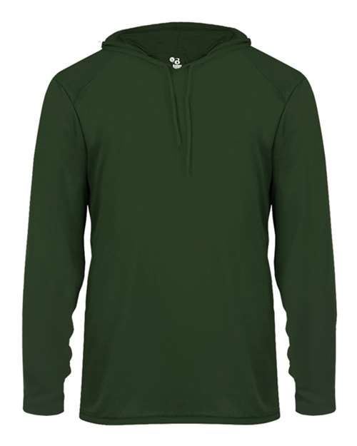 Badger Unisex B-Core Hooded Long Sleeve T-Shirt (Part 1 of 2) - Forest