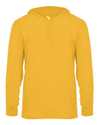 Badger Unisex B-Core Hooded Long Sleeve T-Shirt (Part 1 of 2) - Gold