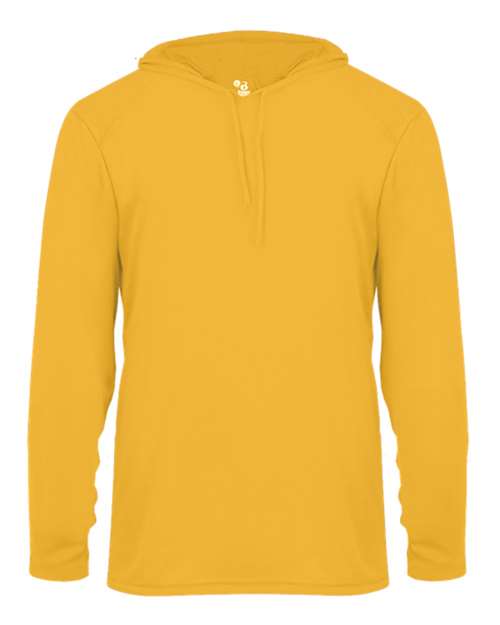 Badger Unisex B-Core Hooded Long Sleeve T-Shirt (Part 1 of 2) - Gold