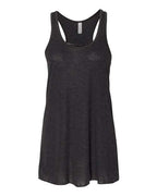 BELLA + CANVAS Women's Flowy Racerback Tank - Black Heather
