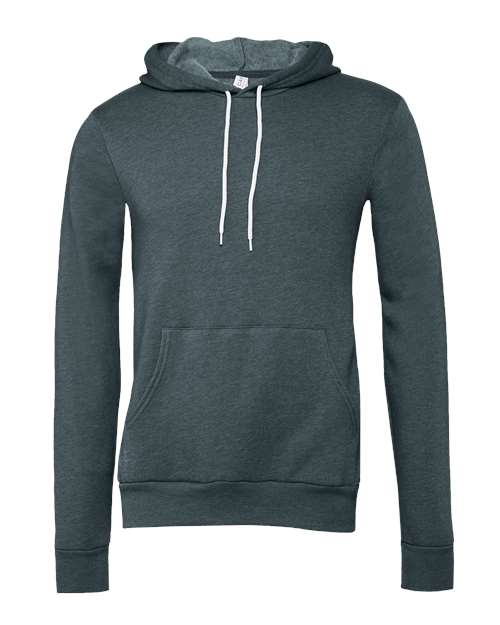 BELLA + CANVAS Unisex Sponge Fleece Hoodie Sweatshirt (Part 3 of 4) - Heather Slate