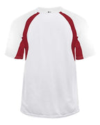 Badger Youth B-Core Hook T-Shirt - White/ Red