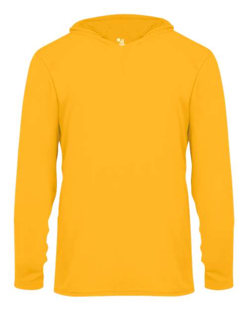 Badger Youth B-Core Hooded Long Sleeve T-Shirt - Gold