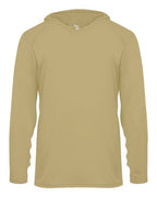 Badger Youth B-Core Hooded Long Sleeve T-Shirt - Vegas Gold