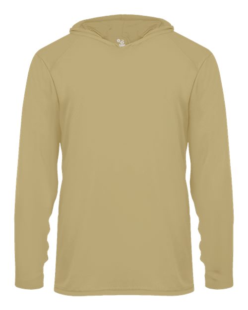 Badger Youth B-Core Hooded Long Sleeve T-Shirt - Vegas Gold
