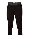 Badger Youth Compression Calf-Length Tights - Black