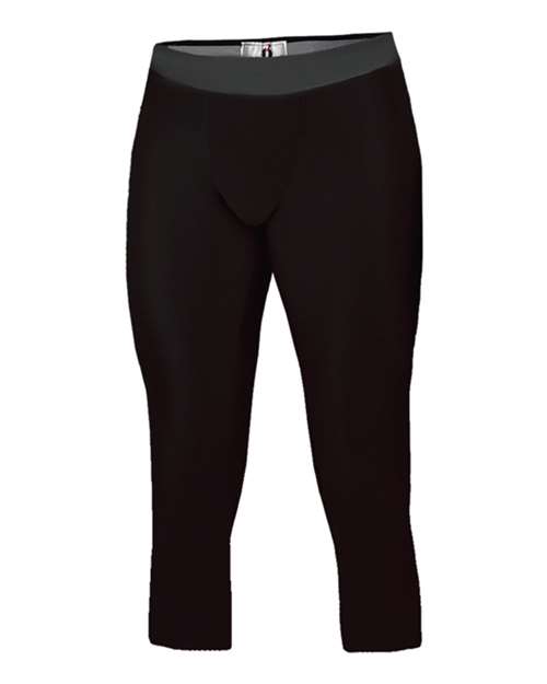 Badger Youth Compression Calf-Length Tights - Black