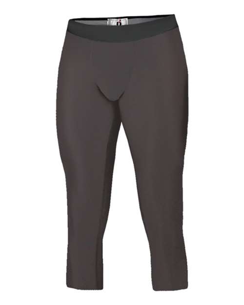 Badger Youth Compression Calf-Length Tights - Graphite