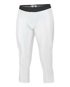 Badger Youth Compression Calf-Length Tights - White