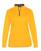 Badger Women’s B-Core Quarter-Zip Pullover - Gold/ Graphite