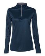 Badger Women’s B-Core Quarter-Zip Pullover - Navy/ Graphite