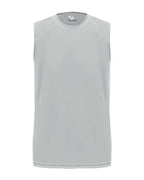 Badger Youth B-Core Sleeveless T-Shirt - Silver