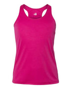 Badger Girls’ B-Core Racerback Tank Top - Hot Pink