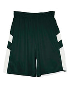 Alleson Athletic Youth B-Pivot Reverisble Shorts - Forest/ White