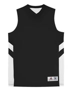 Badger Youth B-Pivot Rev. Tank Top - Black/ White