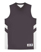 Badger Youth B-Pivot Rev. Tank Top - Graphite/ White