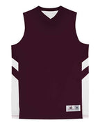 Badger Youth B-Pivot Rev. Tank Top - Maroon/ White