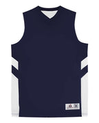 Badger Youth B-Pivot Rev. Tank Top - Navy/ White