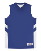 Badger Youth B-Pivot Rev. Tank Top - Royal/ White