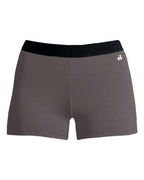 Badger Girls' Pro-Compression Shorts - Graphite