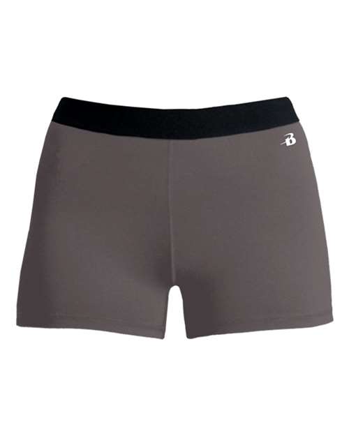 Badger Girls' Pro-Compression Shorts - Graphite