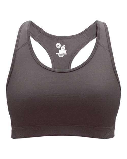 Badger Girls' B-Sport Bra Top - Graphite
