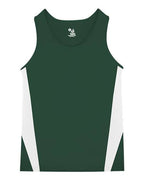 Alleson Athletic Youth Stride Singlet - Forest/ White