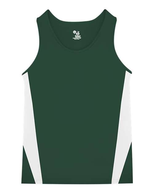 Alleson Athletic Youth Stride Singlet - Forest/ White
