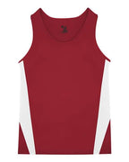 Alleson Athletic Youth Stride Singlet - Red/ White