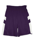 Alleson Athletic Men's B-Pivot Rev. Shorts - Purple/ White