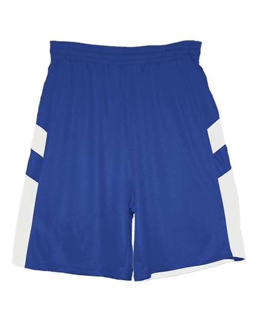 Alleson Athletic Men's B-Pivot Rev. Shorts - Royal/ White