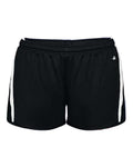 Alleson Athletic Women's Stride Shorts - Black/ White