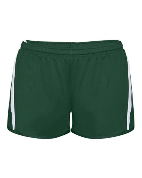 Alleson Athletic Women's Stride Shorts - Forest/ White
