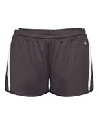Alleson Athletic Women's Stride Shorts - Graphite/ White