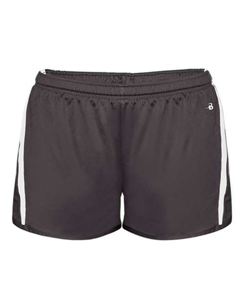 Alleson Athletic Women's Stride Shorts - Graphite/ White