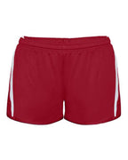 Alleson Athletic Women's Stride Shorts - Red/ White