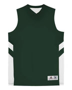 Alleson Athletic Men's B-Pivot Rev Tank Top - Forest/ White
