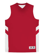 Alleson Athletic Men's B-Pivot Rev Tank Top - Red/ White