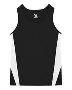 Alleson Athletic Men's Stride Singlet - Black/ White