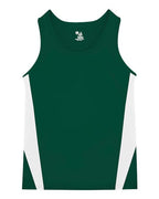 Alleson Athletic Men's Stride Singlet - Forest/ White