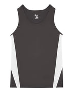 Alleson Athletic Men's Stride Singlet - Graphite/ White