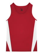 Alleson Athletic Men's Stride Singlet - Red/ White