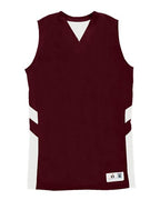 Alleson Athletic Women's B-Pivot Reversible Tank Top - Maroon/ White